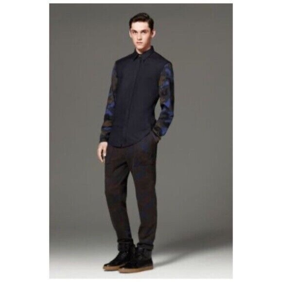 3.1 Phillip Lim Target Shirt Men Size XL Collared Button Down Camouflage Sleeve - Picture 2 of 2
